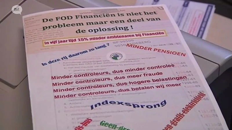 Protest bij FOD Financiën wegens personeelstekort