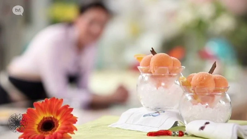 Hoofdafbeelding voor artikel sorbet van sinaasappel en…