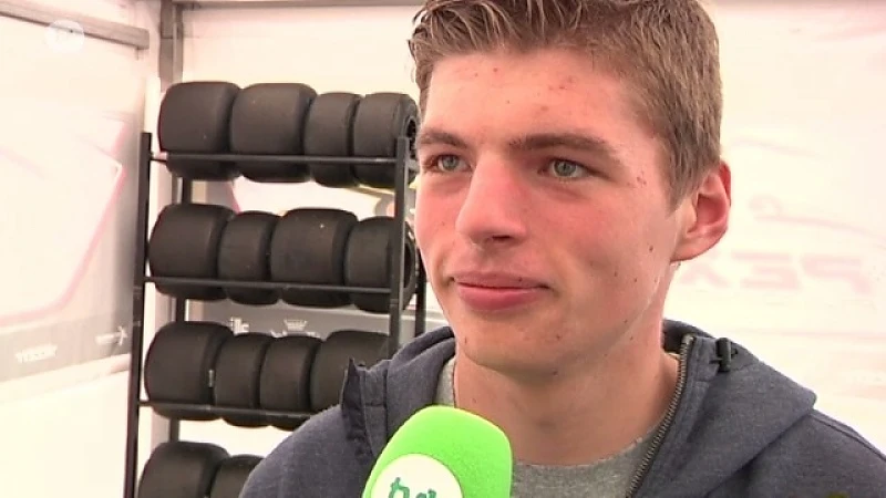 Max Verstappen op het EK karting in Genk