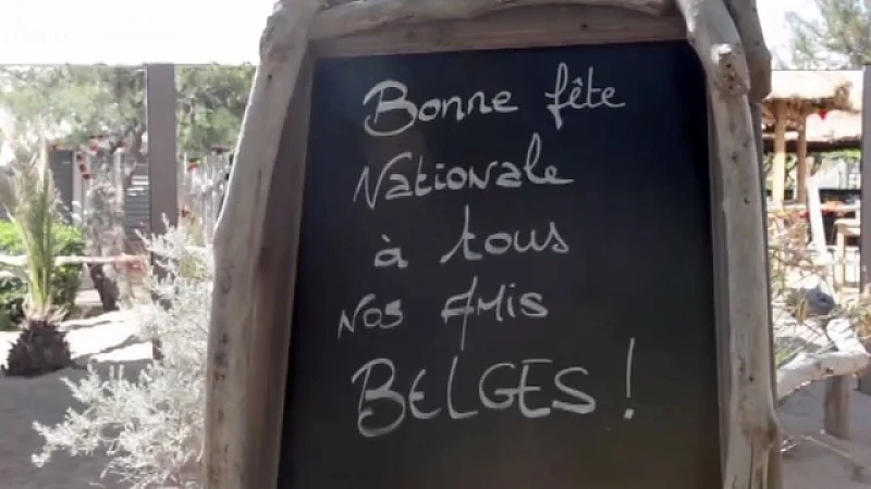 Limburgers vieren 21 juli op strand Saint-Tropez