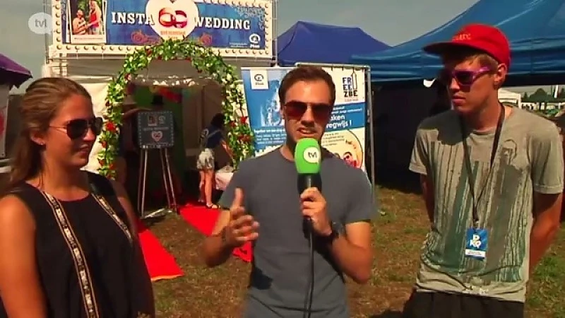 Trouwen op Pukkelpop voor het goede doel