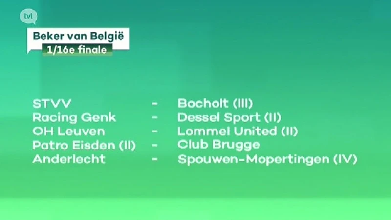 Mooie affiches voor Limburgse clubs in voetbalbeker