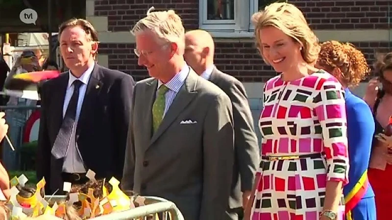 Koning Filip en koningin Mathilde op bezoek in Maasmechelen