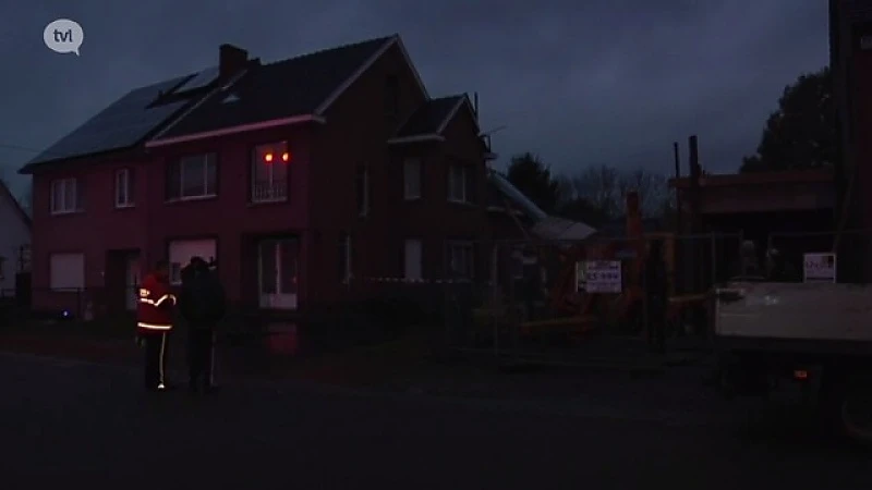 Bouwkraan valt op huis in Bilzen