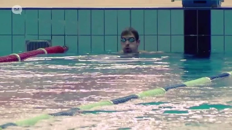 Pieter Timmers zwemt  finale 50m vrije slag