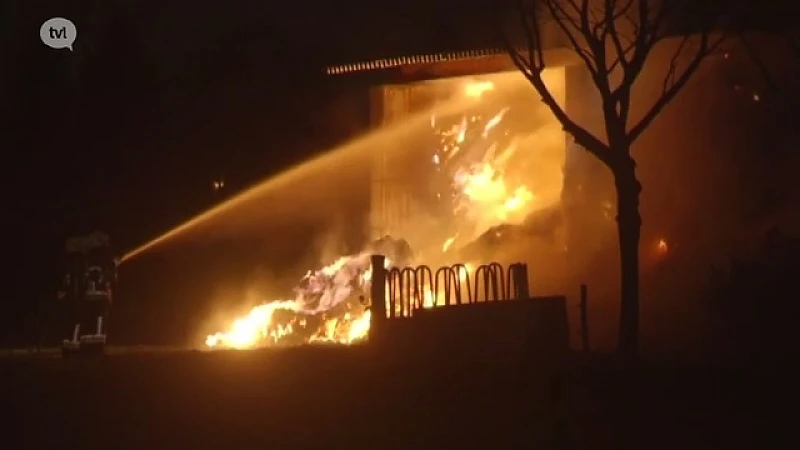 Zware brand op boerderij Pukkelpop