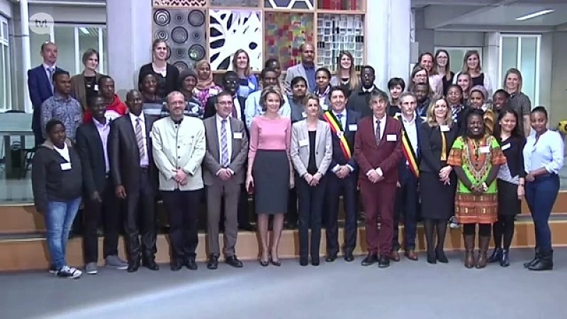 Koningin Mathilde bezoekt UHasselt