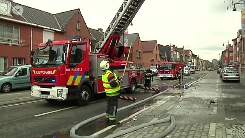 Brand in Hasseltse stationsbuurt