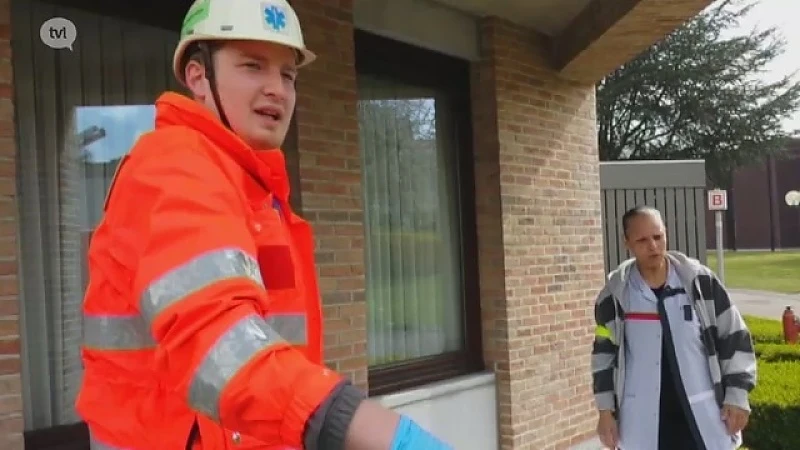 Grote rampoefening in Medisch Centrum in Bilzen