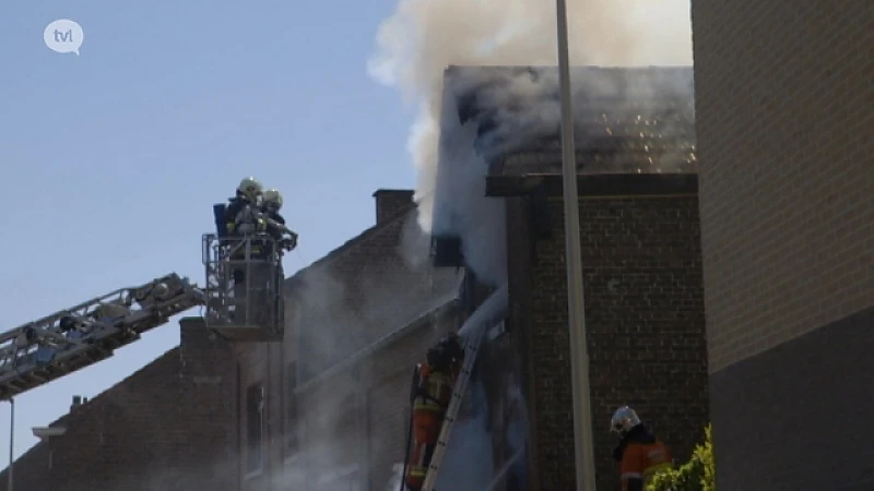 Huis in brand terwijl alleenstaande man zich scheert in Tongeren