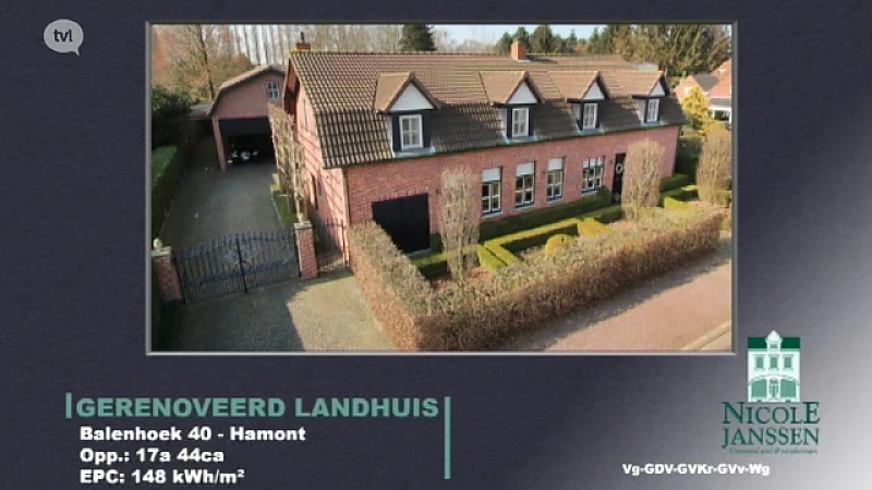 Gerenoveerd landhuis in Hamont