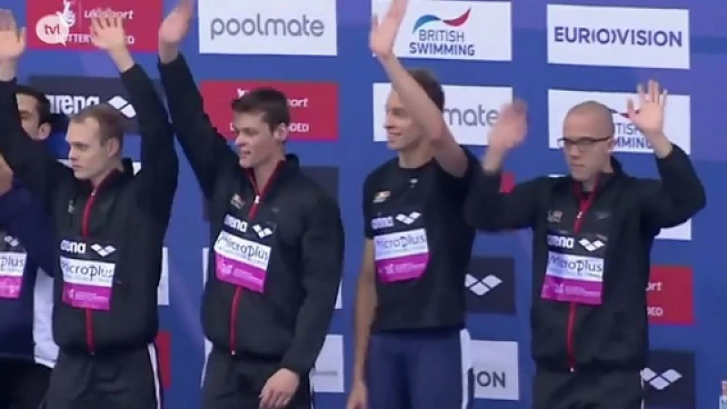 Pieter Timmers loodst Belgen naar EK-brons op 4x100m vrije slag
