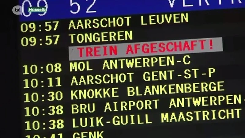 Weer veel hinder voor treinreizigers door spoorstaking