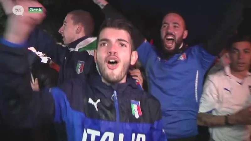 Italiaanse Limburgers vieren feest aan Limburghal in Genk