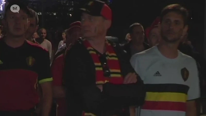Duivelssupporters in Lyon zijn teleurgesteld na nederlaag