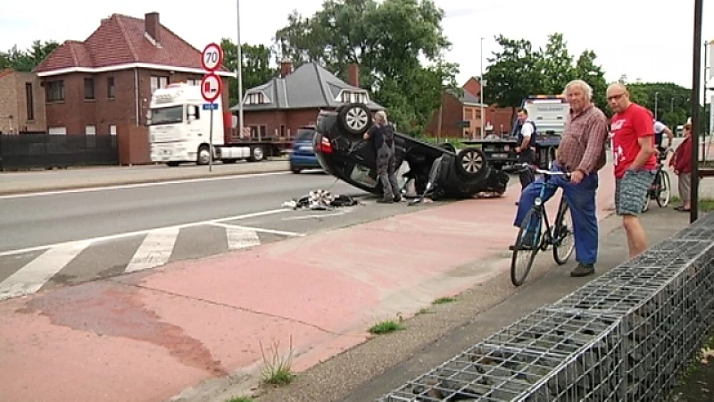 70-jarige vrouw gaat overkop in Diepenbeek