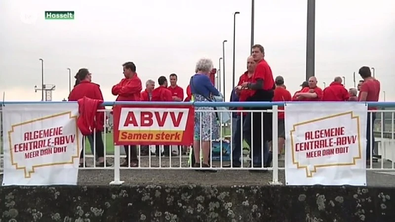 Actie ACOD: sluis in Godsheide bezet