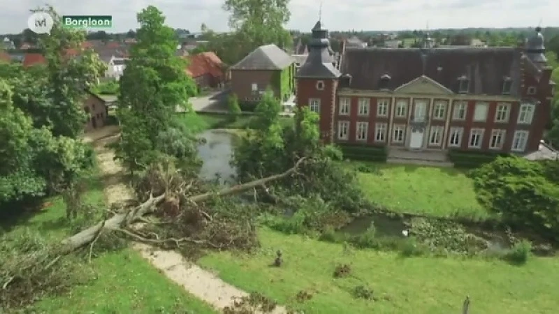 Unieke dronebeelden tonen enorme ravage na de storm in Borgloon
