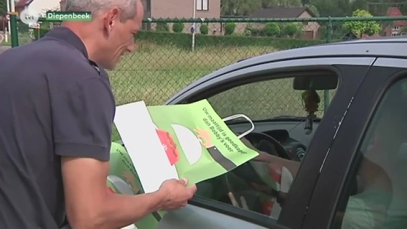 Boerenbond voert actie aan warenhuis in Diepenbeek