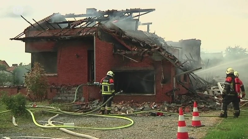 Huis in Koersel volledig vernield na ontploffing