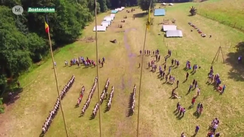 Hasseltse scouts maken indrukwekkende dronebeelden van kamp in Bastenaken