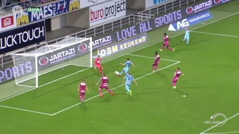 Racing Genk ten onder in toegevoegde tijd tegen Gent