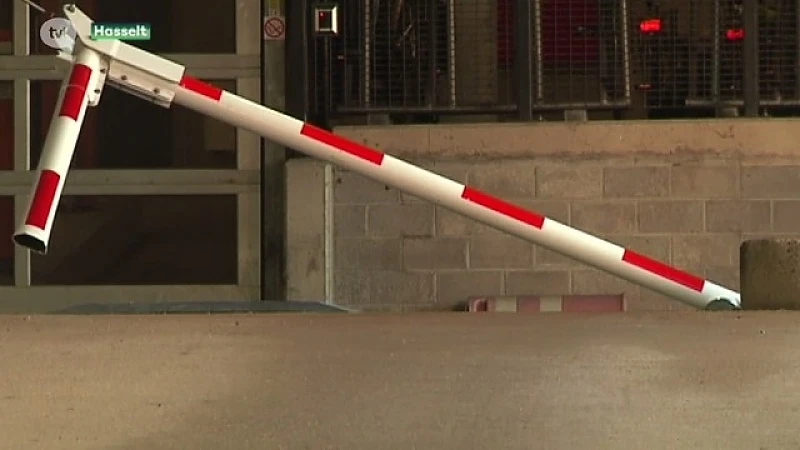Overlast stationsbuurt Hasselt verplaatst zich naar parking onder gerechtsgebouw. Vandalen slaan weer toe.