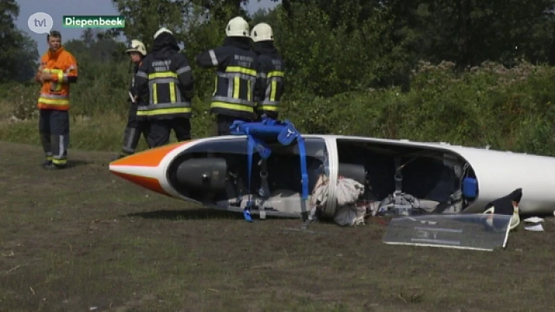 Piloot lichtgewond na crash in Diepenbeek