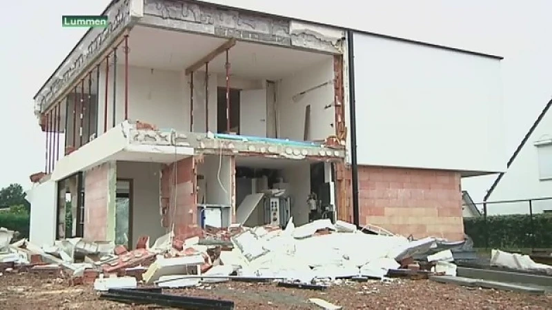 Nieuwbouwwoning compleet vernield door ontploffing in Lummen