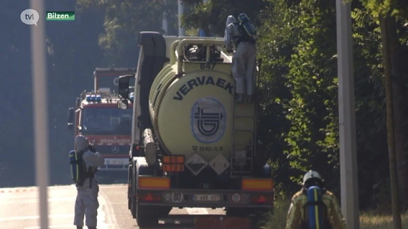 Lek in tankwagen met zoutzuur in Bilzen