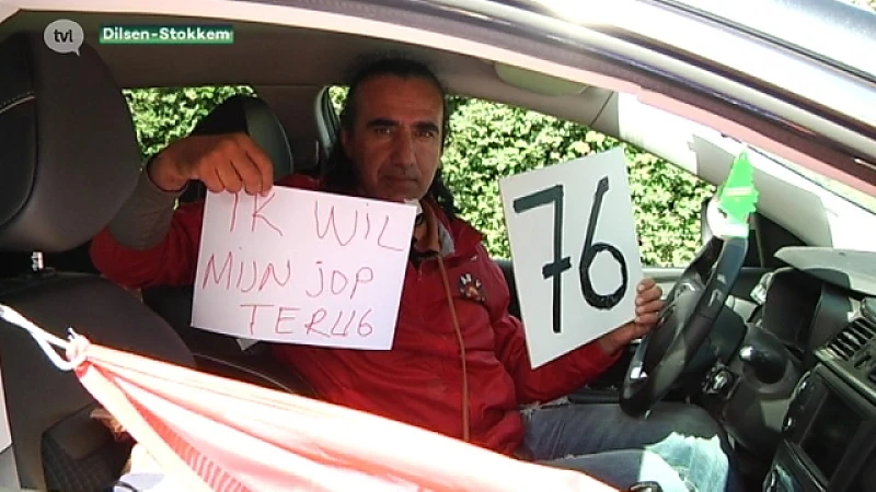 Vasco-activist zet stakingsactie verder in de auto