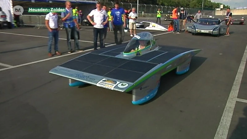 Uithoudingsrace voor zonnewagens in Zolder