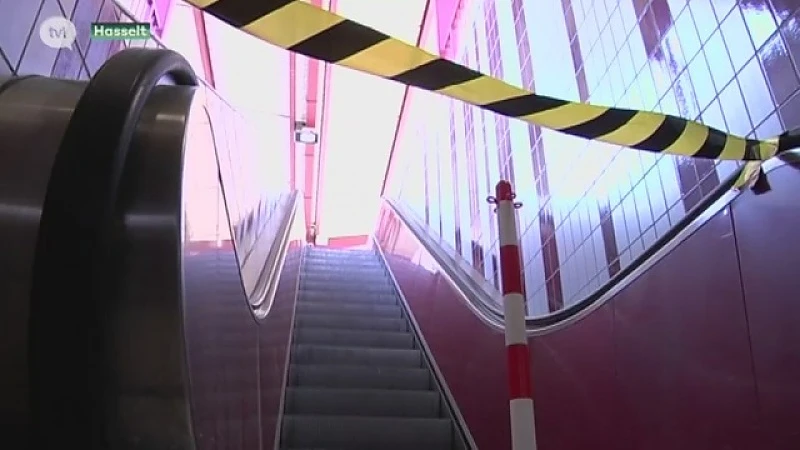 Opnieuw roltrap defect in station Hasselt