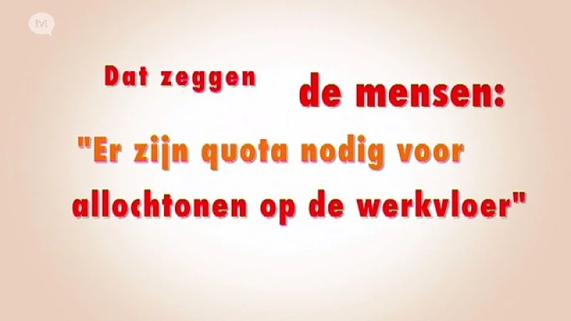 DZDM 5: afl 19, Er zijn quota nodig voor allochtonen op de werkvloer