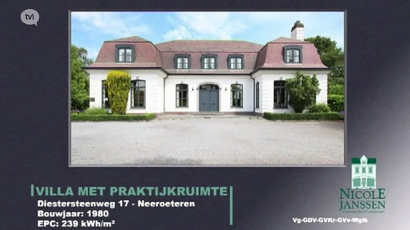Villa met praktijk in Neeroeteren te koop