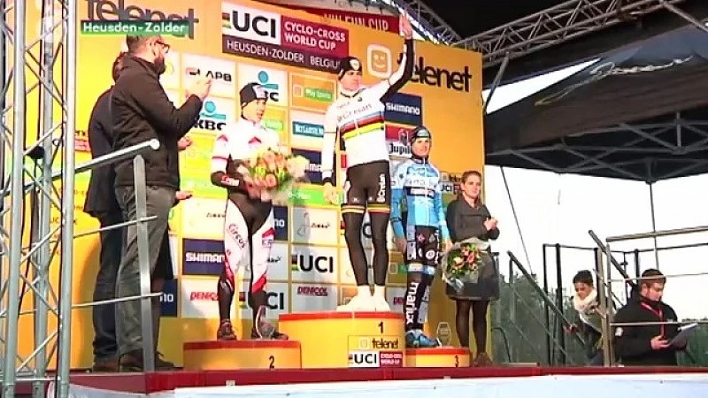 Van Aert wint Wereldbekermanche in Zolder