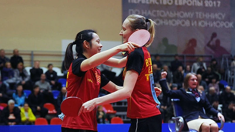 Lisa Lung & Eline Loyen Europees kampioen tafeltennis onder 21 jaar