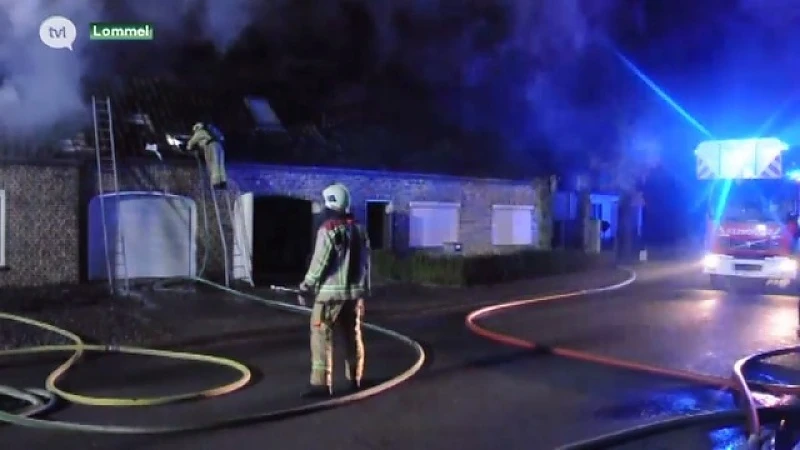 Gezin dakloos door brand in Lommel