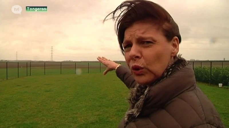 Tongenaren protesteren tegen de bouw van reuzegrote windmolens