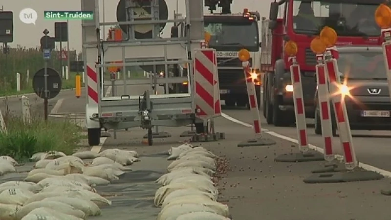 Wegverzakking Sint-Truiden wordt eindelijk hersteld