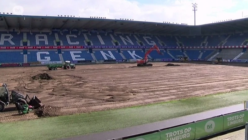 Nieuwe grasmat voor Racing Genk