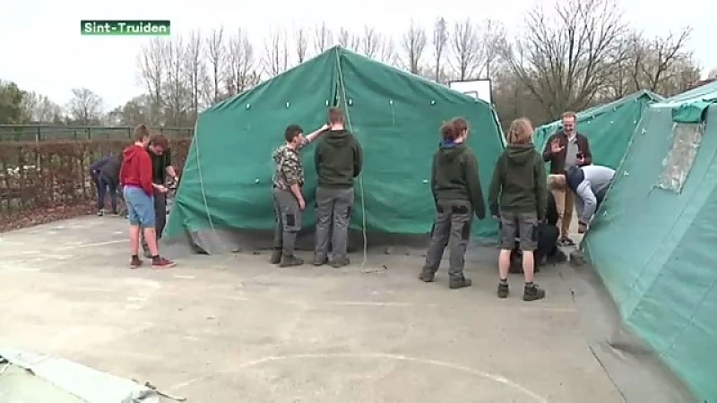 Truiense scholieren beleven één nacht hoe het is om vluchteling te zijn