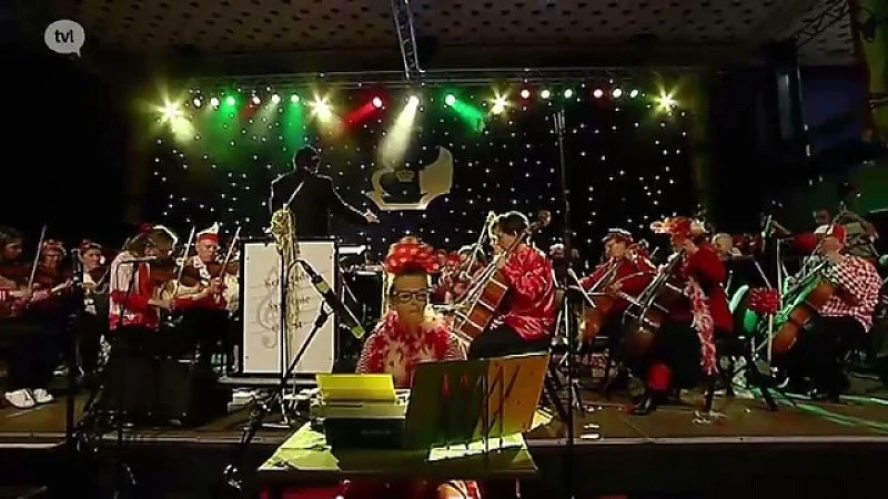 Als de dirigent van het orkest van carnaval houdt, dan gebeurt dit.