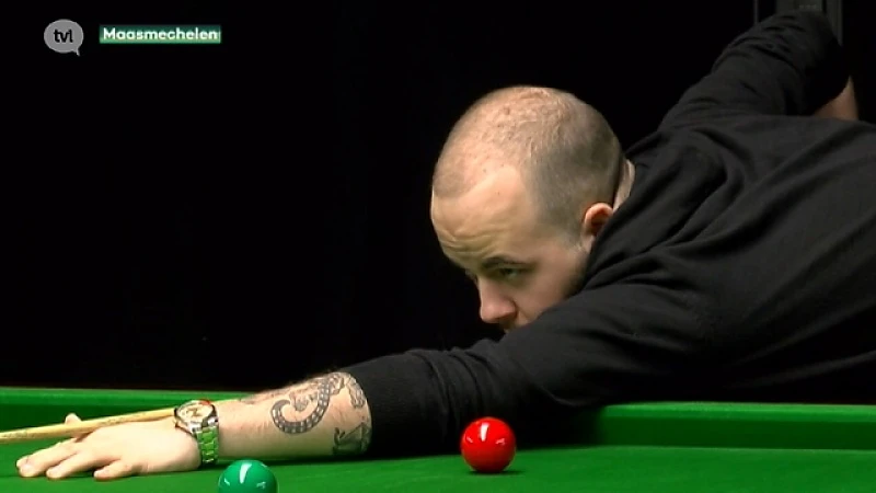 Luca Brecel maakt prima start op WK snooker
