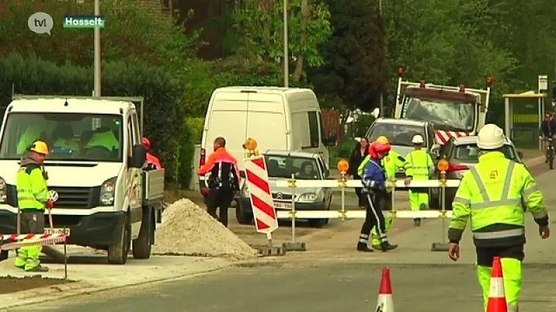 Gaslek zorgt voor verkeershinder in Hasselt