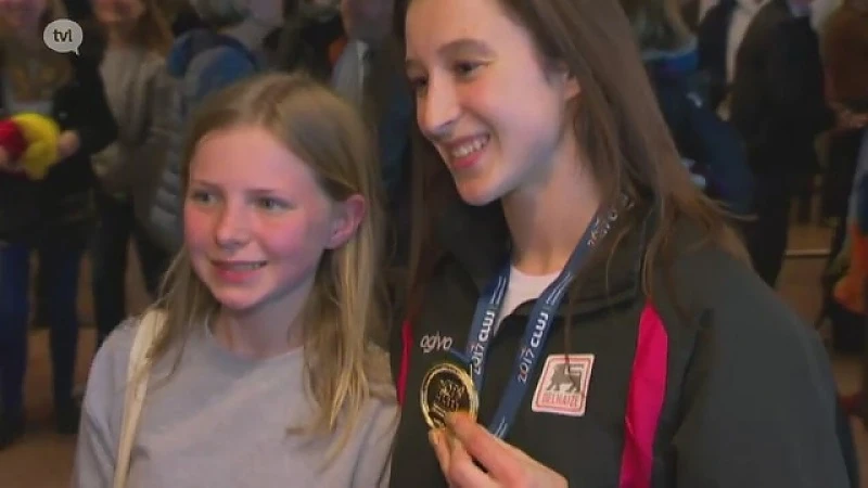 Nina Derwael terug na gouden medaille: "zo snel mogelijk weer trainen"