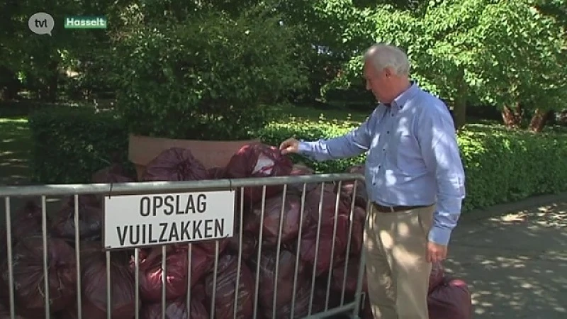 Vuilniszakken in Hasselt dan toch opgeruimd na klacht