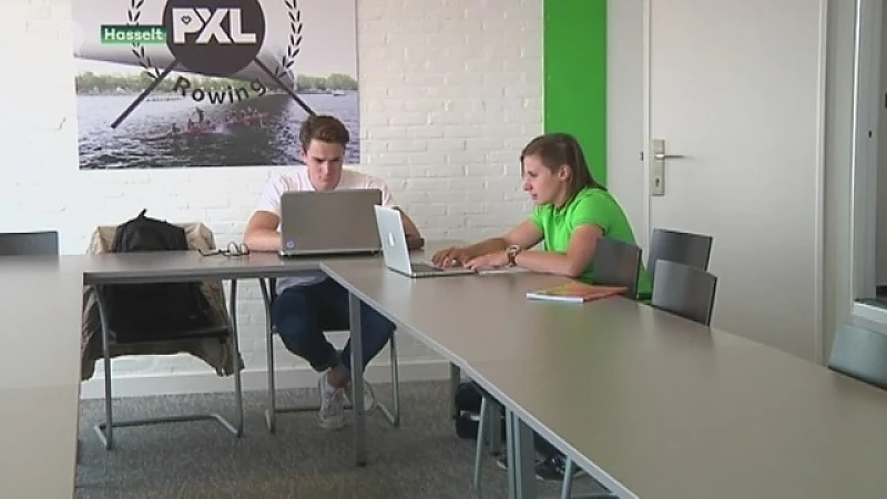Roeiteam PXL blokt in fitness ruimte