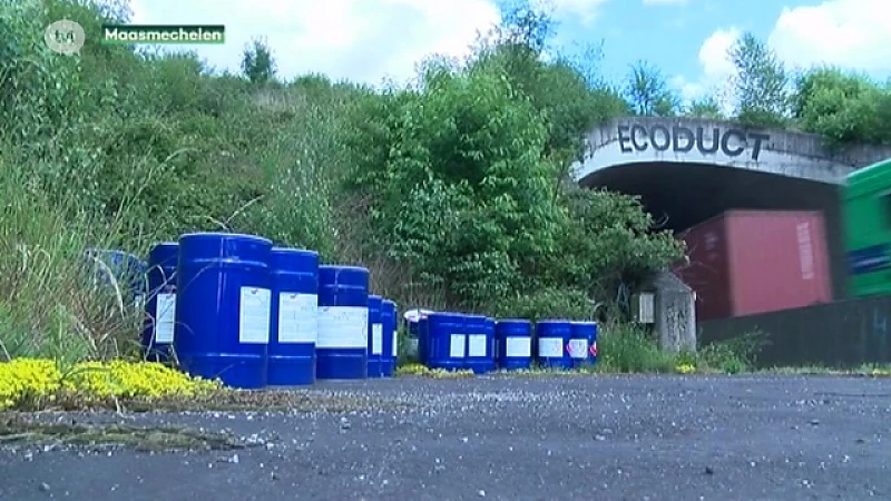 53 vaten met drugsbestanddelen gedumpt aan Ecoduct in Maasmechelen