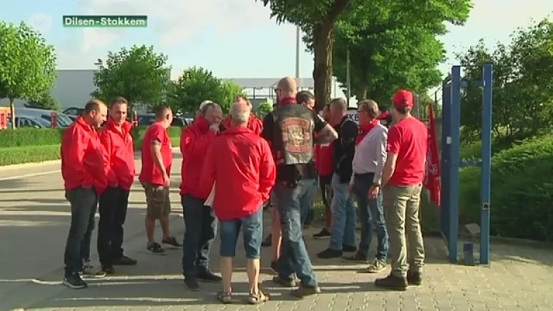 Werknemers Tripan in Dilsen-Stokkem staken tegen sociale ongelijkheid